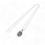 Chrome Hearts Oval Angel Medallion Charm Pendant