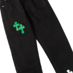 Chrome Hearts Mint Cross Patched Jeans - Image 7