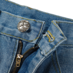 Chrome Hearts Flared Jeans With Leather Label Jeans - Image 3