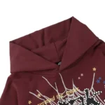 Sp5der P*nk Hoodie 'Maroon' - Image 3