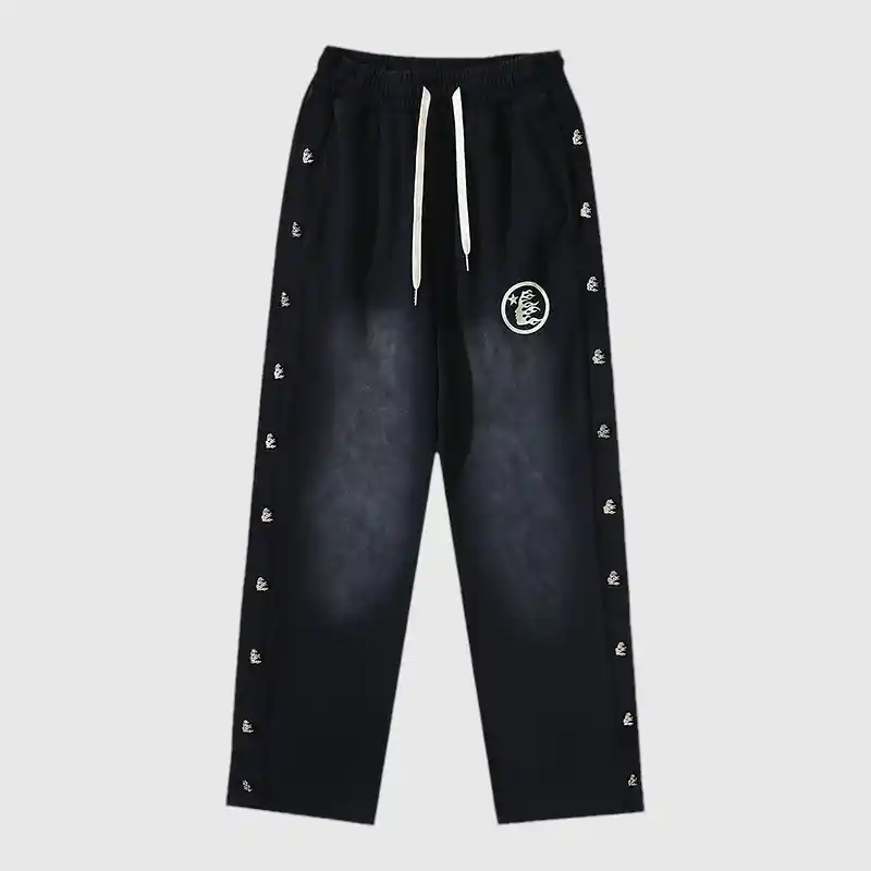 1310cbe6-Photoroom.webp Hellstar Waxed Sweatpant 'Black' - Image 1