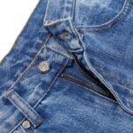 Chrome Hearts Denim Words Leather Patch Jeans - Image 4
