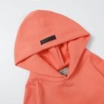 Fear of God Essentials Hoodie 'Coral' - Image 5