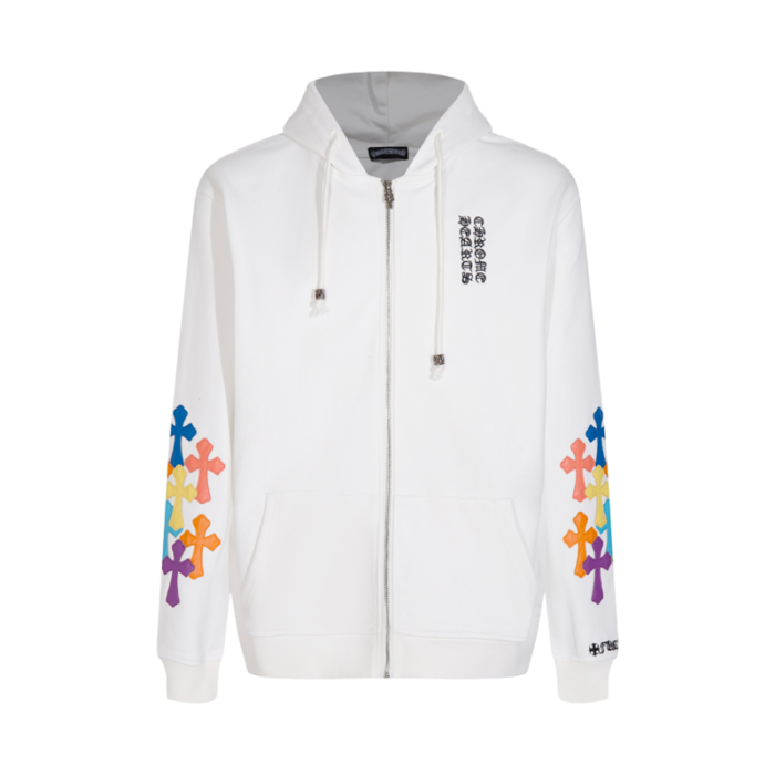 Chrome Heart Multi Color Cross Hoodie - Image 7