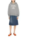 logo-print organic cotton hoodie - Image 2