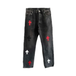 Chrome Hearts Multicolour Levi’s Cross Patches Jeans