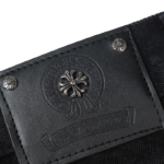 Chrome Hearts Black Cross Leather Patches Jeans - Image 7