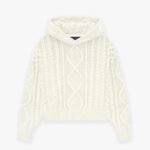 Fear of God Cable Knit Hoodie 'Cloud Dancer'