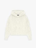 Fear of God Cable Knit Hoodie 'Cloud Dancer'