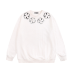 Chrome Hearts White Embellished Crewneck Sweatshirt - Image 2