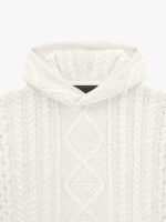 Fear of God Cable Knit Hoodie 'Cloud Dancer' - Image 3