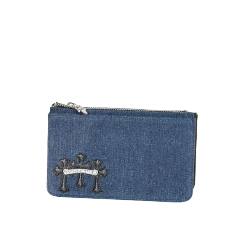 22203a42-Photoroom-Photoroom.png Chrome Hearts Denim Shoulder Bag - Image 1