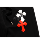 Chrome Hearts Leather Cross Patch Sweatpants - Image 5