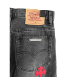 Chrome Hearts Multicolour Levi’s Cross Patches Jeans - Image 5