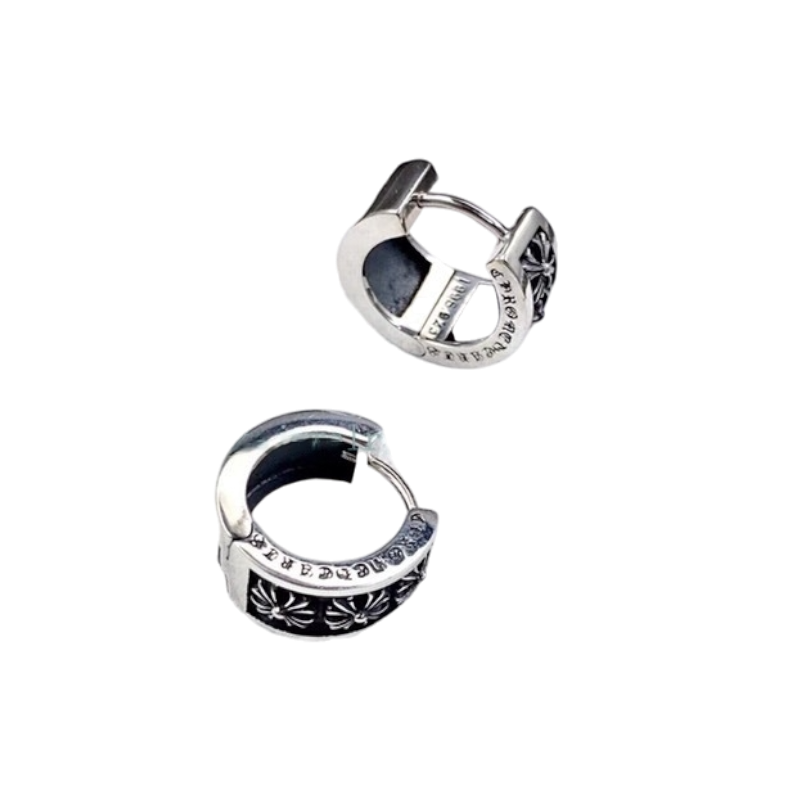 2a31ba7b-transformed-Photoroom.png Chrome Hearts PLUS X Cross V Band Ring Earrings - Image 1