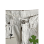 Chrome Hearts Zebra Green Cross Patch Jeans - Image 3