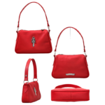 Chrome Hearts Red Silver-Toned Handle Bag - Image 7