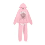 Sp5der OG Web Hoodie 'Pink' - Image 3