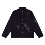 Chrome Hearts work dog Black Cross Patch jacket