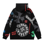 Chrome Hearts Stencil Multicolor Hoodie - Image 3
