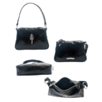 Chrome Hearts Black Silver-Toned Handle Bag - Image 7