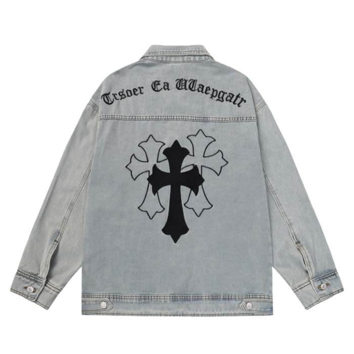Chrome Hearts Blue Denim Jacket - Image 2