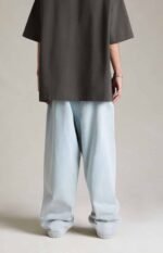 Fear of God Essentials Relaxed Pants 'Light Washed Denim' - Image 5