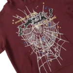 Sp5der P*nk Hoodie 'Maroon' - Image 4