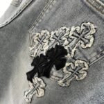 Chrome Hearts Denim Cross Patch Jeans - Image 7