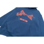 Sp5der Cropped Hoodie 'Navy-Blue' - Image 11