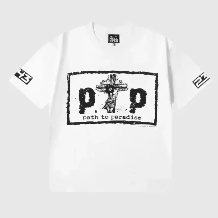 Hellstar P2P T-Shirt White - Image 1