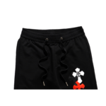 Chrome Hearts Leather Cross Patch Sweatpants - Image 9