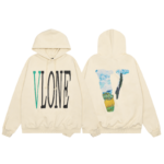 Vlone Staple Hoodie Beige - Image 8