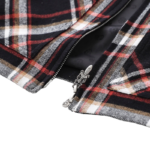 Chrome Hearts Plaid Shearling zip up Jacket - Image 4
