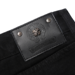 Chrome Hearts Green & Leopard Cross Patch Jeans - Image 4