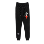 Chrome Hearts Leather Cross Patch Sweatpants
