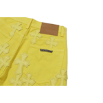 Chrome Hearts Paris Exclusive Levi’s Cross Patch Yellow Jeans - Image 5