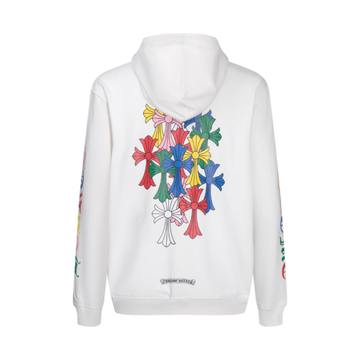 Chrome Hearts Multi Color Cross Cemetery Zip Up Hoodie - Image 7