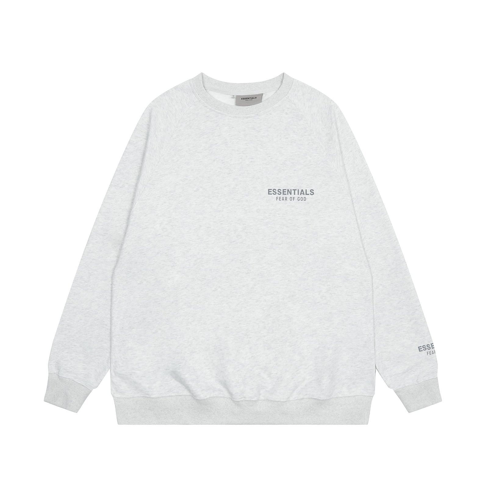 64fd191f.jpeg Fear of God Essential Crewneck Sweatshirt 'Light Gray' - Image 1