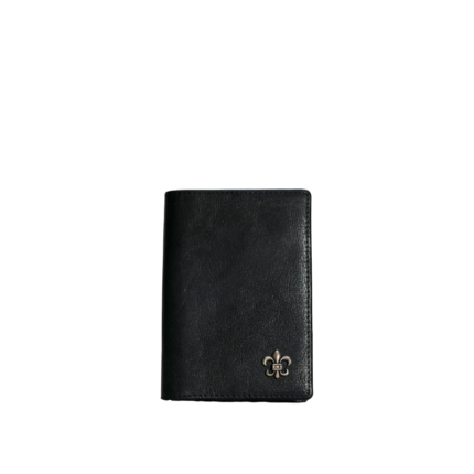 Chrome Hearts Silver Cross Leather Cardholder