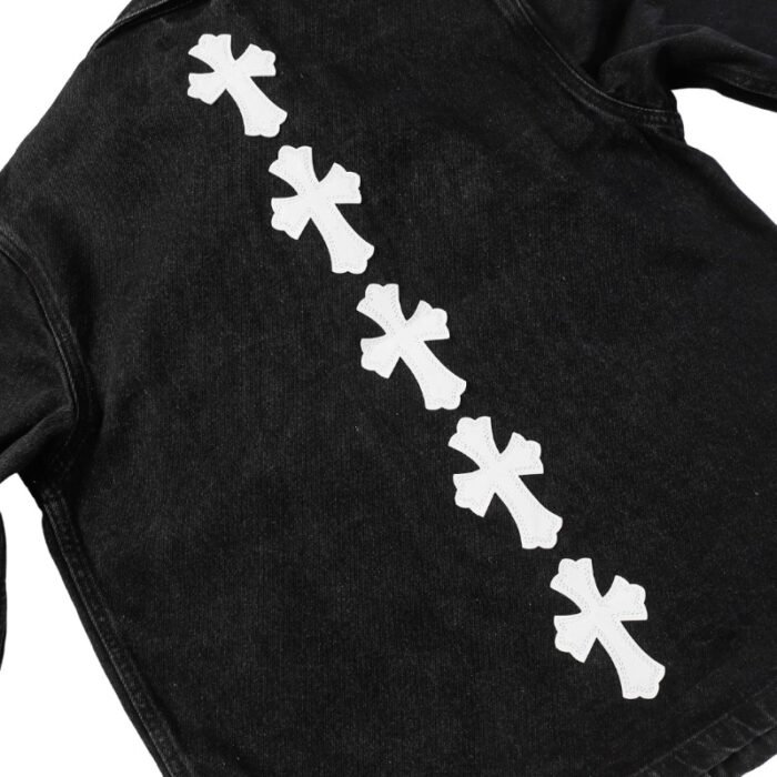 Chrome Hearts Denim White Patch Jackets - Image 3