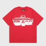Hellstar Studios Jesus Emblem T-Shirt Red