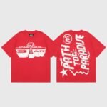 Hellstar Studios Jesus Emblem T-Shirt Red - Image 12