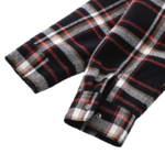 Chrome Hearts Plaid Shearling zip up Jacket - Image 6