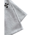 Chrome Hearts Gray Leather Cross Patch Pocket Shorts - Image 4