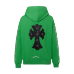 Chrome Hearts Diamond Cross Zip-Up Hoodie - Image 2
