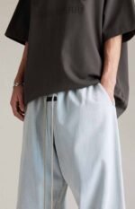 Fear of God Essentials Relaxed Pants 'Light Washed Denim' - Image 4