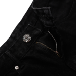 Chrome Hearts Distressed Yellow Jeans - Image 8