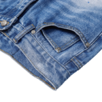 Chrome Hearts Denim Words Leather Patch Jeans - Image 5