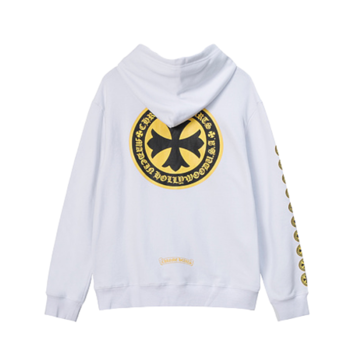 Chrome Heart Hollywood Yellow Cross Hoodie - Image 21